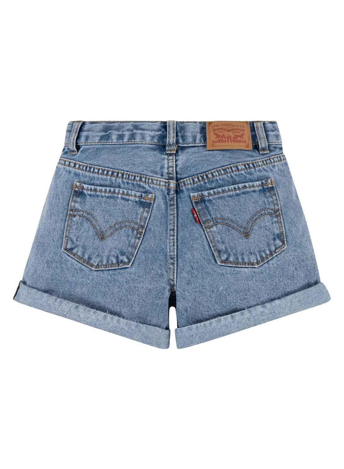 Shorts Levis Mom Azul Para Menina