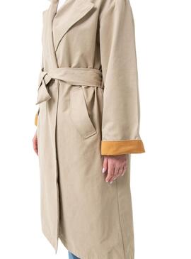 Trench coat Only Crystal Beige para Mulher.