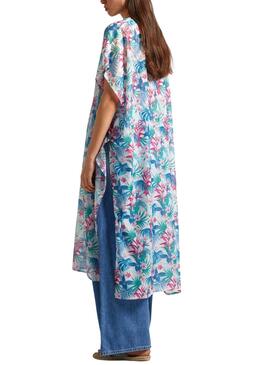 Caftã Pepe Jeans Hibiscus Estampado Floral