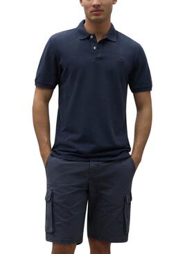 Camisa Ecoalf polo azul-marinho Tedalf para homem