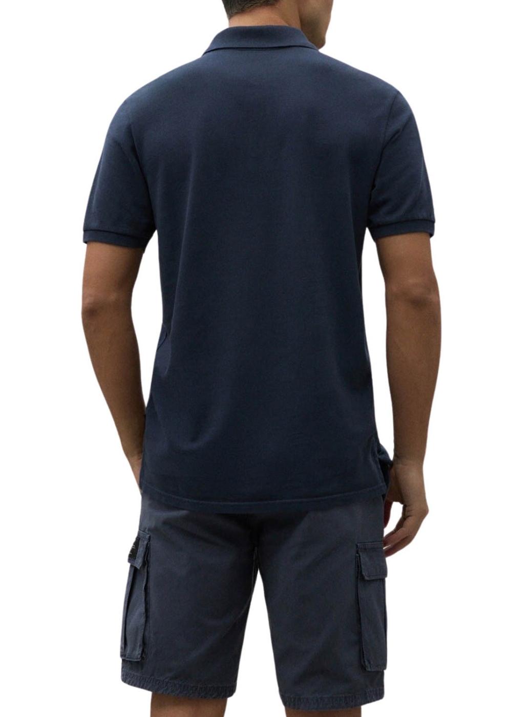 Camisa Ecoalf polo azul-marinho Tedalf para homem