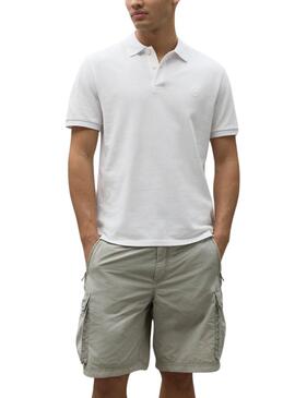 Camisa polo Ecoalf Tedalf branco para homem