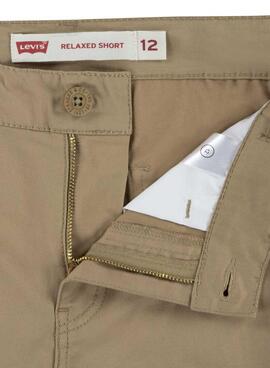 Bermuda Levis Standard Cargo Marrom Para Menino