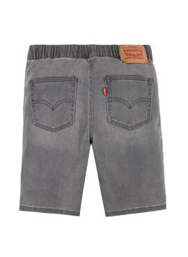 Bermuda Levis Skinny Dobby Cinza para Menino