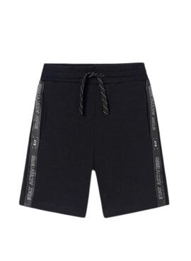 Bermuda Mayoral Cintas Print Negro Para Menino