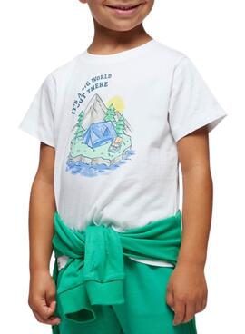 Conjunto de 2 camisetas Mayoral Outdoor Azul para menino.