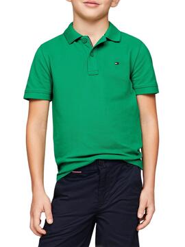 Camisa Tommy Hilfiger Flag Verde para Meninos