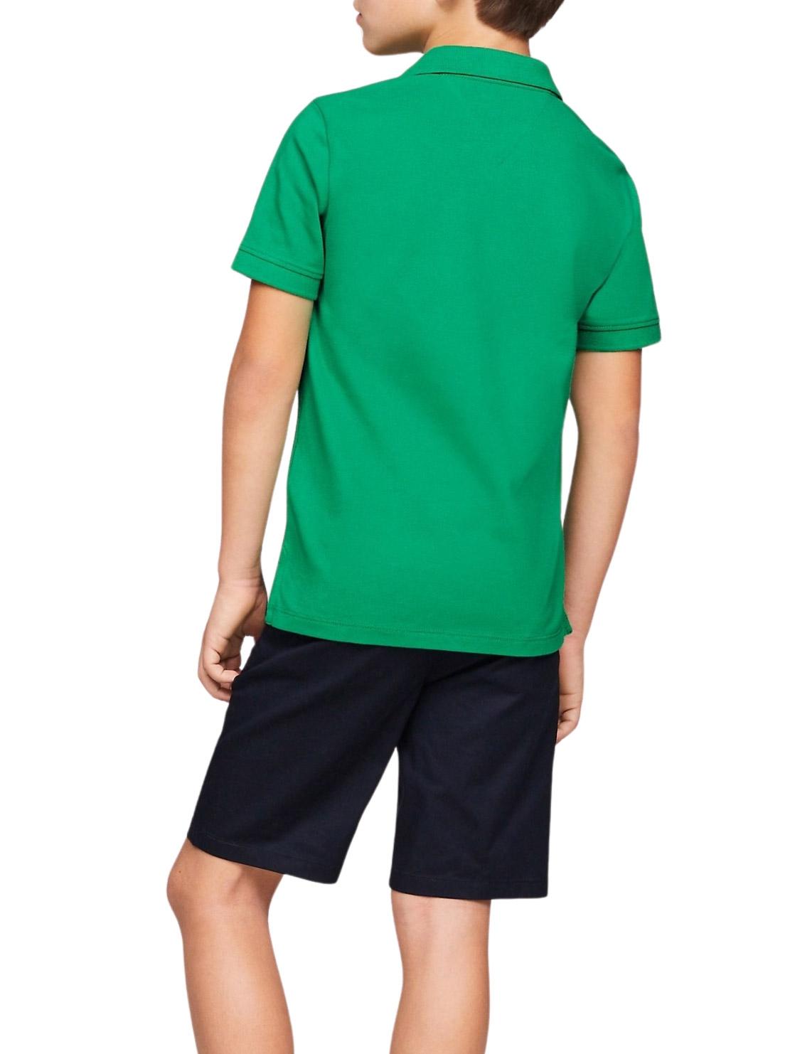 Camisa Tommy Hilfiger Flag Verde para Meninos