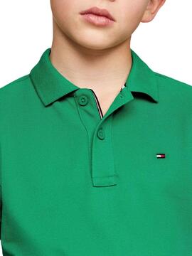 Camisa Tommy Hilfiger Flag Verde para Meninos