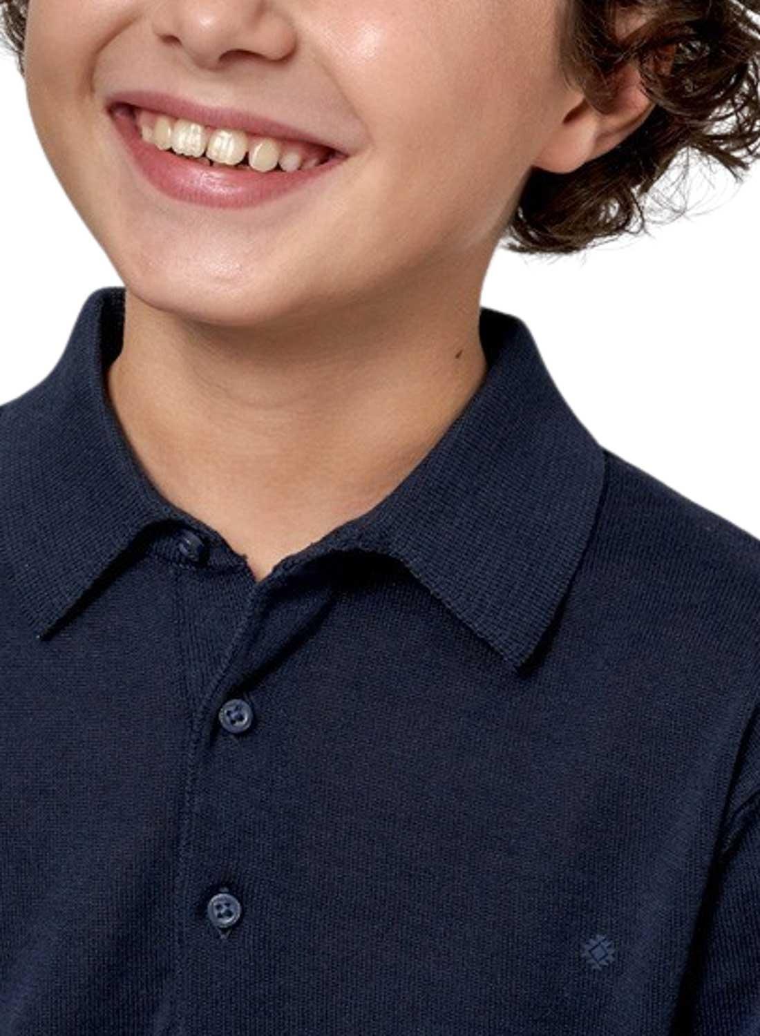 Camisa de malha Polo para menino.