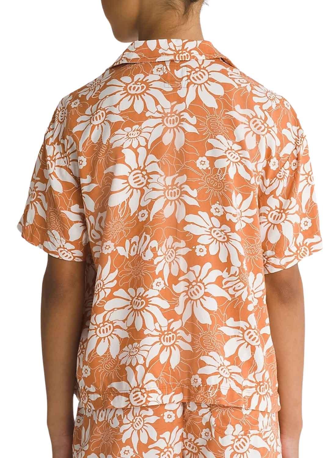 Camisa Vans Amstone Laranja Para Menina