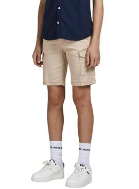 Bermudas Jack and Jones Joe Cargo Beige Criança