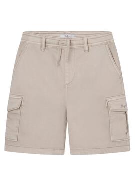 Bermudas Pepe Jeans Ted Beige para menino.