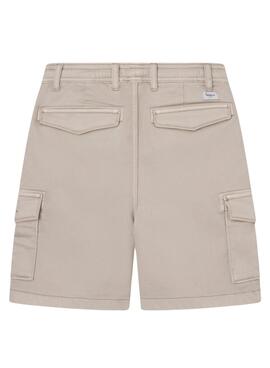 Bermudas Pepe Jeans Ted Beige para menino.