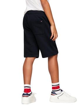 Bermudas Tommy Hilfiger TH Logo Marinho para Menino