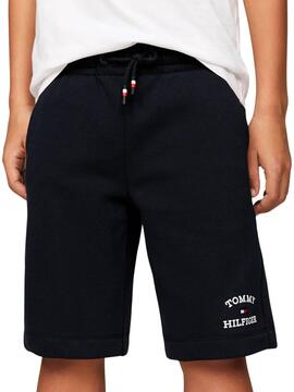 Bermudas Tommy Hilfiger TH Logo Marinho para Menino