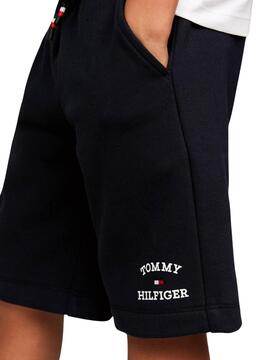 Bermudas Tommy Hilfiger TH Logo Marinho para Menino