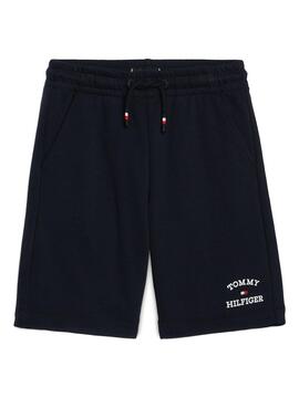 Bermudas Tommy Hilfiger TH Logo Marinho para Menino