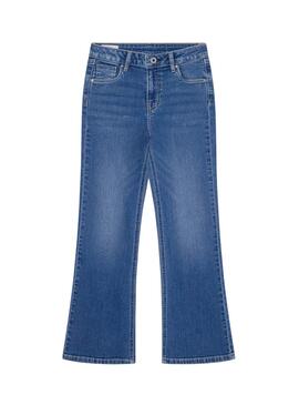 Calça Pepe Jeans Slim Fit Flare Denim para Menina