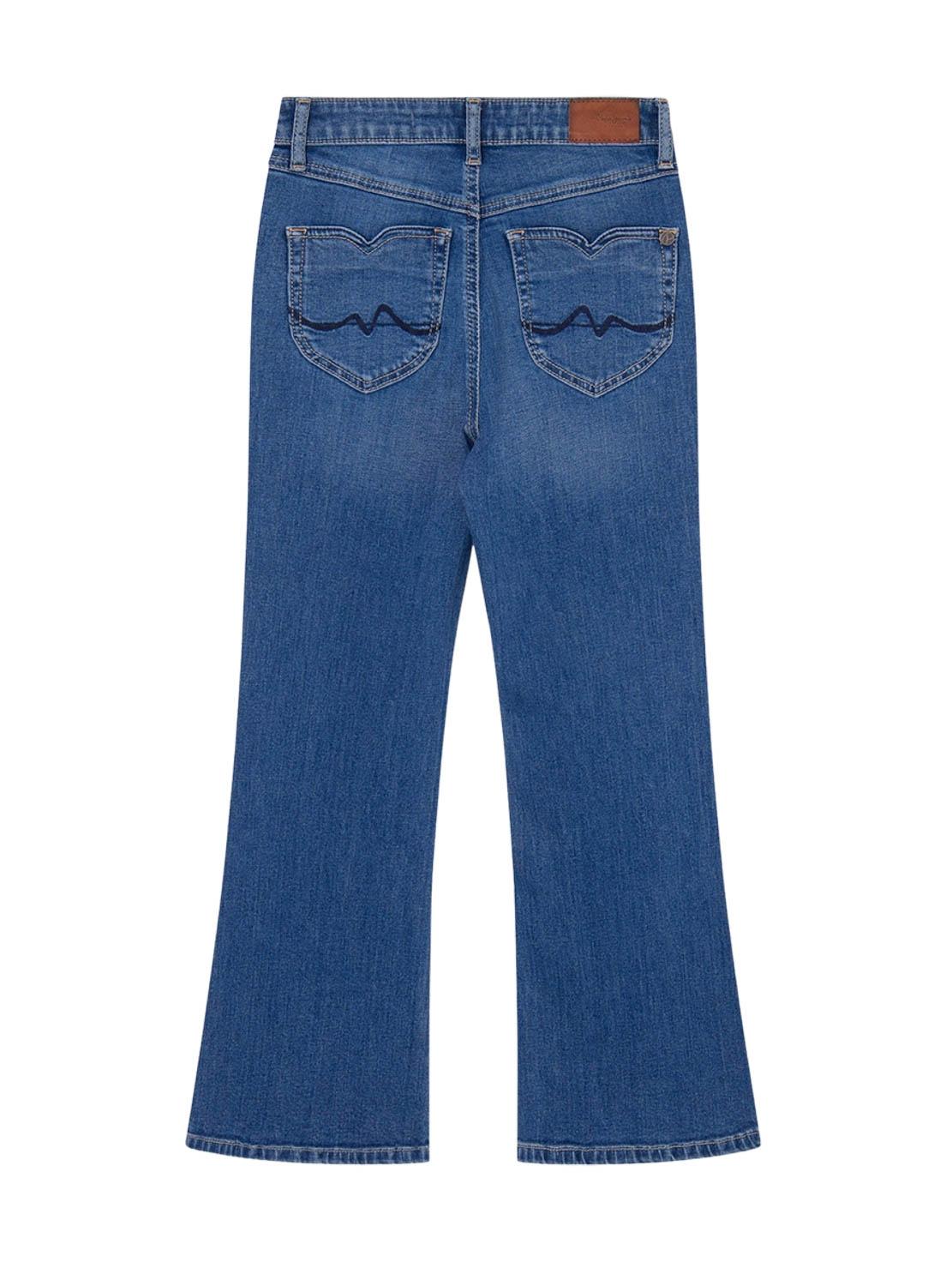 Calça Pepe Jeans Slim Fit Flare Denim para Menina