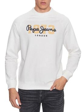 Sweat Pepe Jeans Meier Branco para Homem