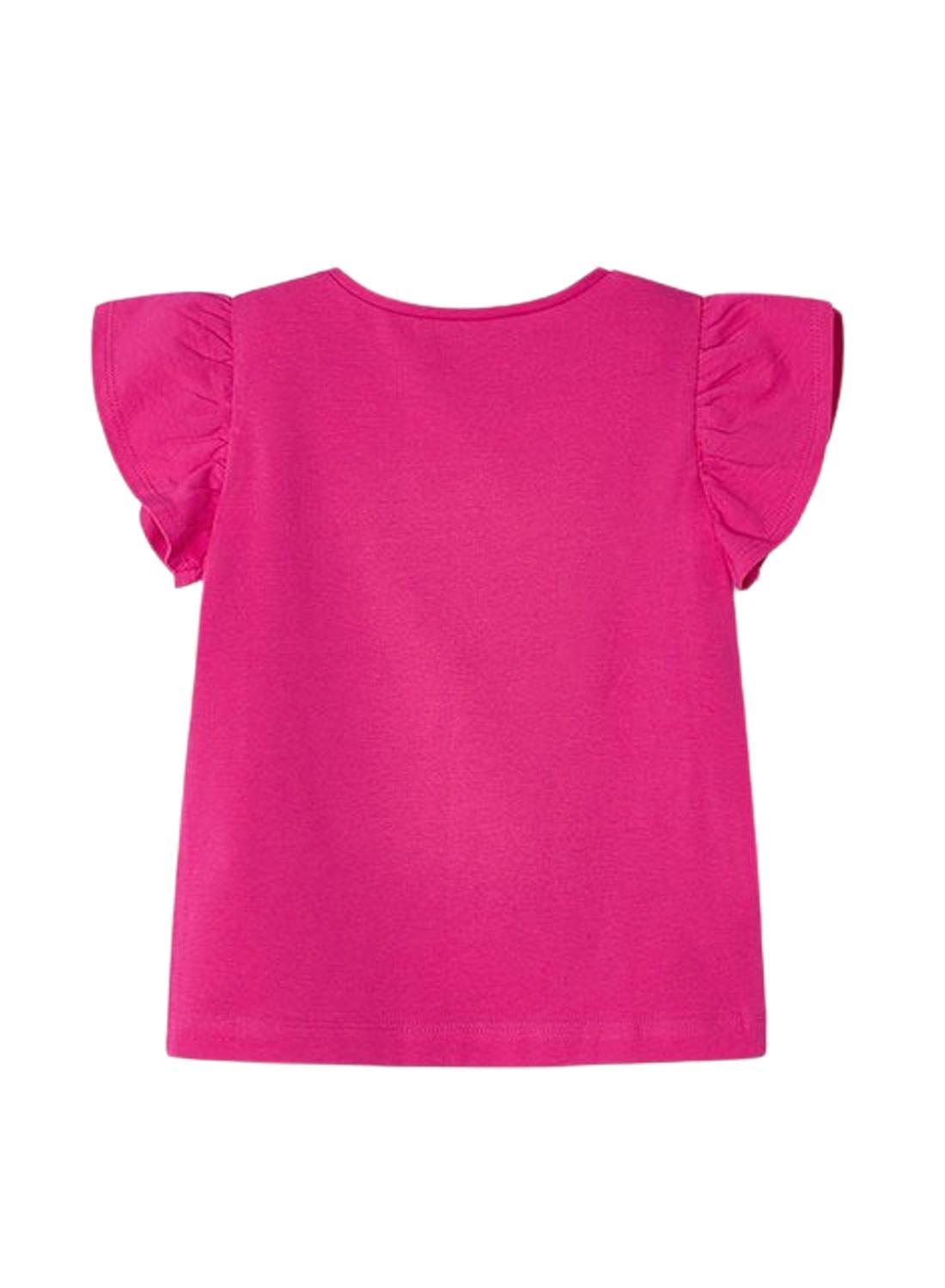 Camiseta Mayoral Fucsia Estampada para Menina