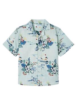 Camisa Mayoral Resort com Estampa Floral para Menino