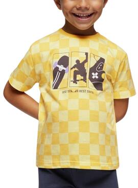 Camiseta Mayoral Best Trick Amarelo para Menino