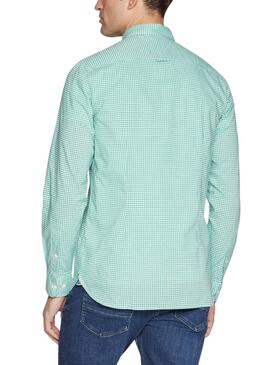 Camisa Tommy Hilfiger Flex Textured Verde para Homem