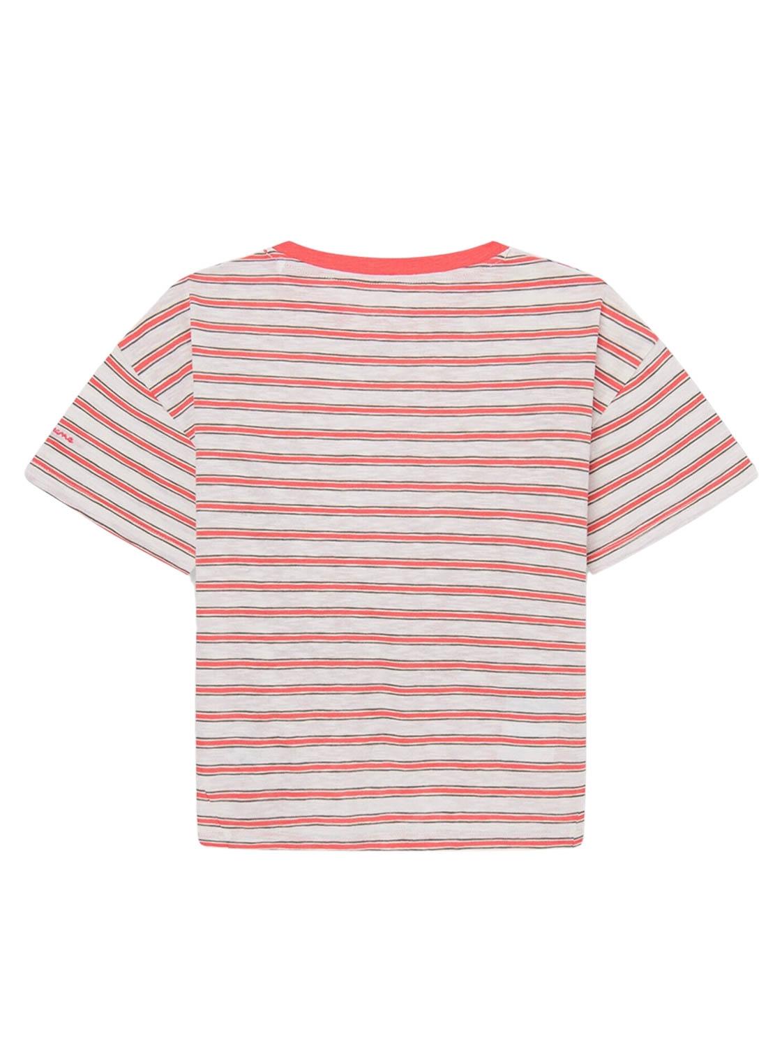 Camiseta Pepe Jeans Nira Vermelho Para Menina