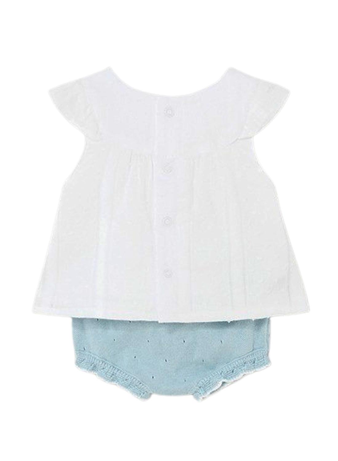 Conjunto Mayoral Tricot Branco para Bebê