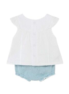 Conjunto Mayoral Tricot Branco para Bebê