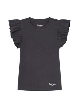 Camiseta Pepe Jeans Quanise Cinzenta Para Menina