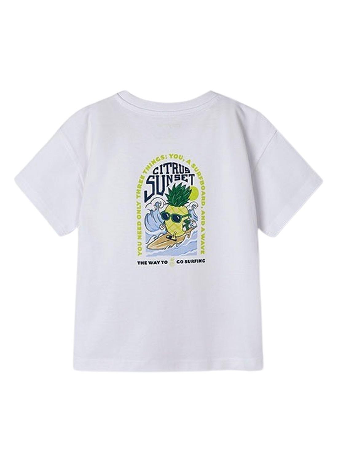 Camiseta Mayoral Citrus Branco para Menino