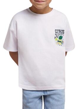 Camiseta Mayoral Citrus Branco para Menino