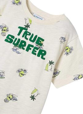 Camiseta Mayoral True Surfer Branca para Menino