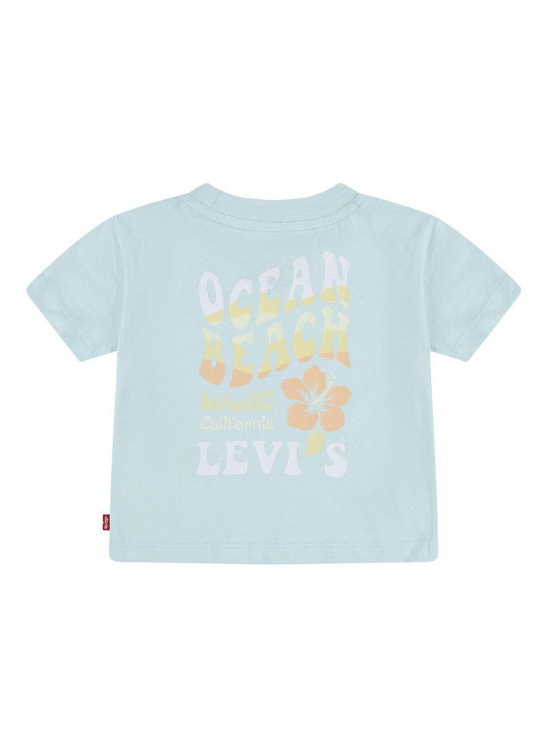 Camiseta Levi's Ocean Turquesa para menina.