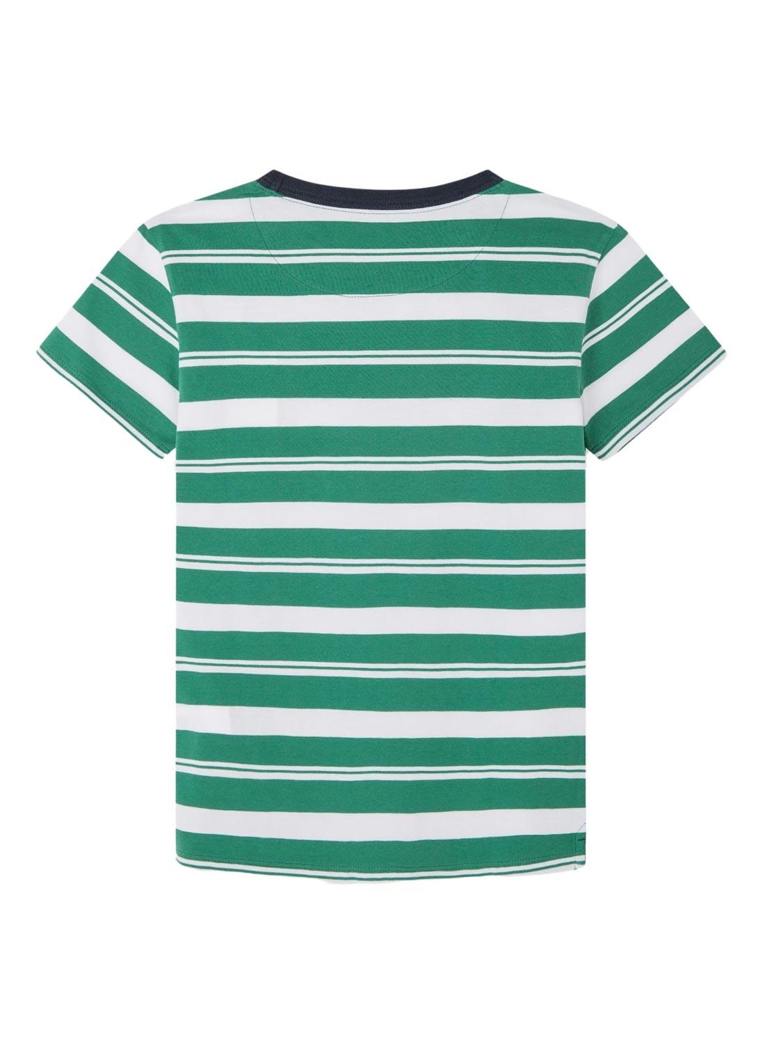 Camiseta Pepe Jeans Reeve Verde Para Menino