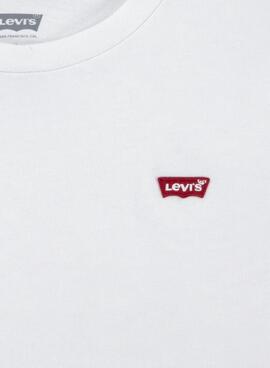 Camiseta Levis Hit Branca Para Menino.