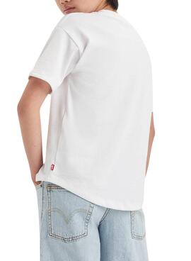 Camiseta Levis Curved Branco Para Menino