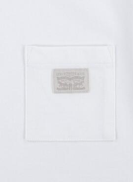 Camiseta Levis Curved Branco Para Menino