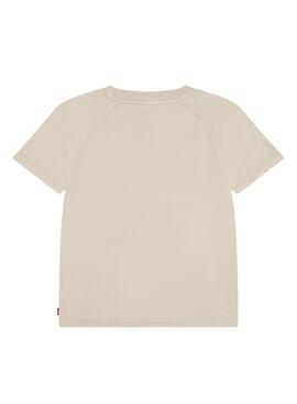 Camiseta Levi's Vivió Beige Para Niño