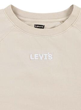 Camiseta Levi's Vivió Beige Para Niño