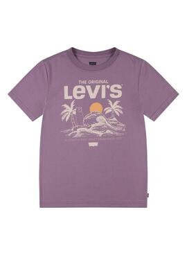 Camiseta Levis View Roxa Para Menina