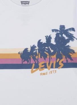 Camiseta Levis Palm Branco para Menino