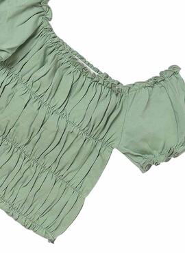 Conjunto Maior Estampado Curto de Menta para Menina