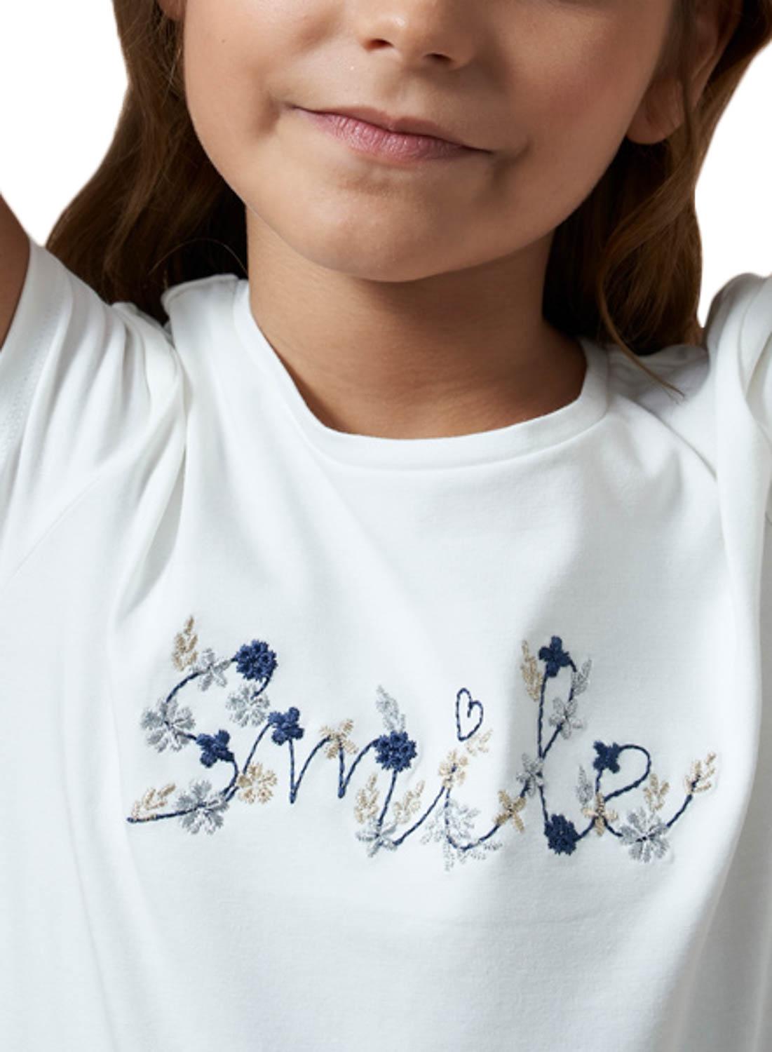 Camisa Mayoral Bordado Better Cotton Para Menina