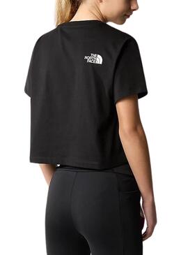 Camiseta The North Face Crop Easy Preto para Menina