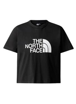 Camiseta The North Face Crop Easy Preto para Menina