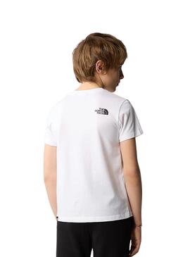 Camiseta The North Face Simple Dome Branco Crianças